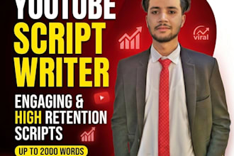 write engaging youtube scripts for high retention videos