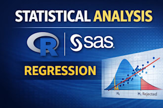 do statistical analysis, regression and hypothesis testing in r and SAS