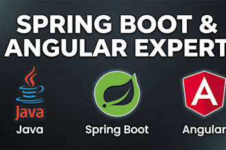 develop custom spring boot and angular web apps and fix bugs