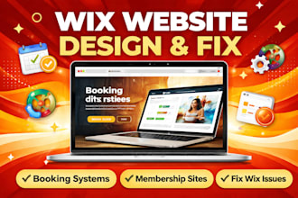 design wix website wix redesign fix wix issue wix membership wix booking website