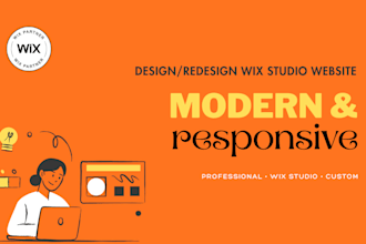 redesign wix website or wix studio website