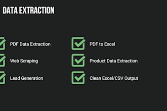 extract data from websites, pdfs, and documents
