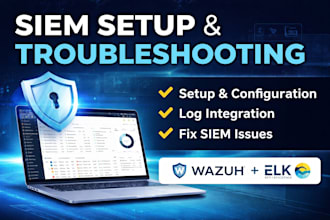 deploy wazuh siem, integrate logs and fix ingestion or alert issues