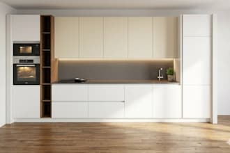 design a pro kitchen with 3d render