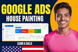 manage google ads to get leads for your house painting service