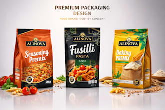do product packaging design, pouch design and bag design