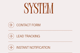 set up a lead capture system so you never miss enquiries