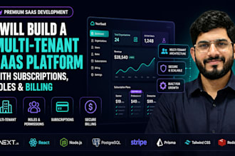 build a multitenant saas platform with subscriptions roles and billing