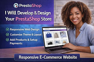 develop and design a responsive prestashop store