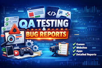 review and test your game website app and provide detailed QA bug reports