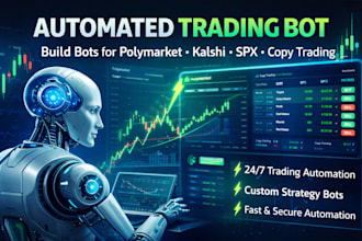 develop hummingbot, 3commas trading bots with robinhood, kraken API