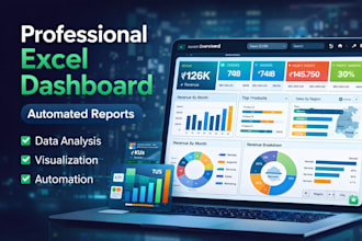 create a professional excel dashboard with interactive charts