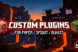 develop a custom minecraft plugin for spigot or paper