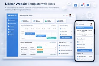 develop doctor booking on bubble with schedule, client management, email alert