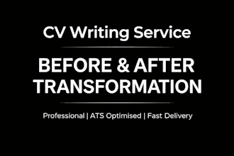 write or rewrite your CV, resume and cover letter