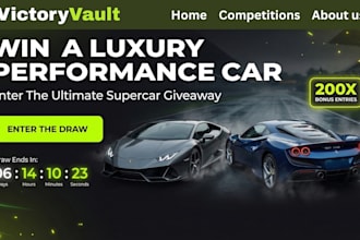 build a high converting raffle website with payment, automation, email marketing