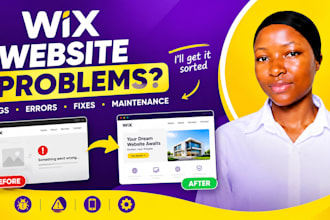 fix wix website issues, bugs, errors and provide maintenance