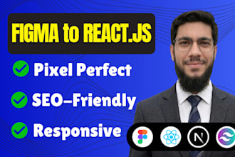 convert figma to next js or figma to react js website