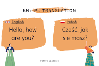 provide accurate polish english translations