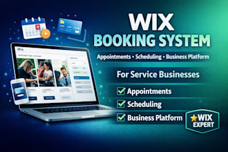 create wix booking site, wix appointment system or wix business platform