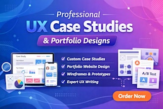 create UX case study UX portfolio websites UX resumes
