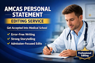 edit your amcas personal statement for medical school admission