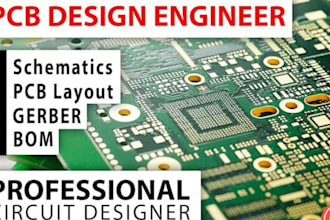 design professional pcb, circuit design, schematic and embedded system