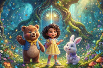 draw children book illustration and 3d children book illustrations