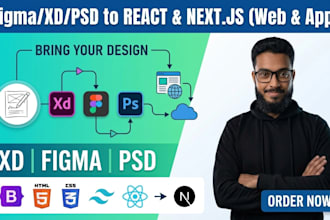 convert figma to nextjs react responsive website
