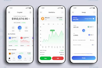 build blockchain app, crypto wallet app, exchange app, trading app