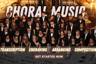 transcribe compose engrave choral sheet music using sibelius and musescore