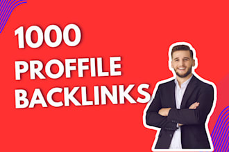 build 1k high authority profile backlinks for google ranking