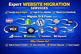migrate ionos woocommerce framer clone website to shopify to wordpress migration