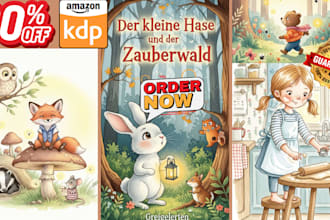 aquarell kinderbuchillustration für kinderbuch geschichtenbuch, buchillustration
