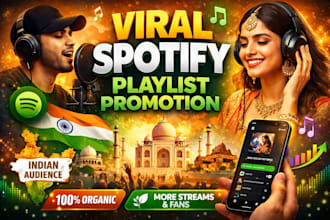 place your song to viral spotify playlist in indian to promote music organically