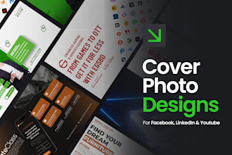 design cover photos for facebook, linkedin, and youtube
