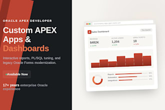 develop or fix oracle apex applications with modern UI and performance tuning