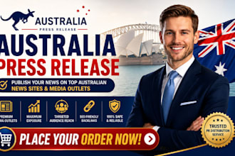 write and distribute australia press release to top australian  media outlets