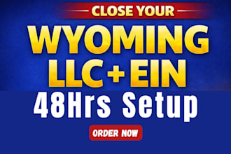 register wyoming llc and ein within 48 hours