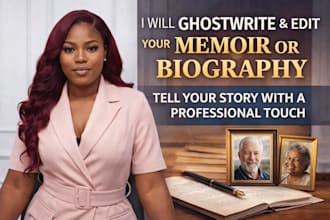 memoir writer, biography life story manuscript, autobiography ghost book writer
