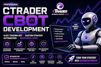 build ctrader trading bot cbot algo with custom automation strategy and signals