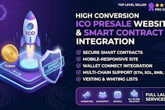 build a high conversion ico presale website with