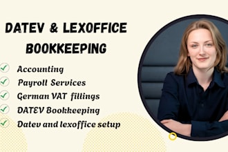 handle german bookkeeping, payroll, vat, accounting services, datev, lexoffice