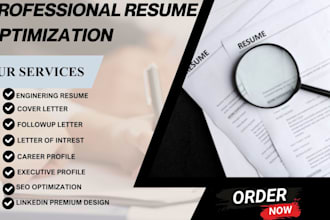 do professional ats resume, cover letter, executive resume and enginering resume