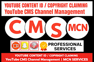 set up, manage your youtube cms, content id and mcn