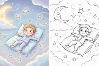 illustrate calming bedtime story book for kids picture book storybook