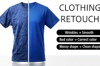 do professional clothing photo retouching for ecommerce