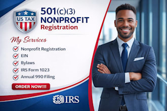 register and file 501c3 nonprofit tax exempt status and irs compliance 1023ez