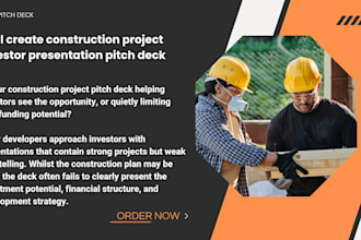 create construction project investor presentation pitch deck