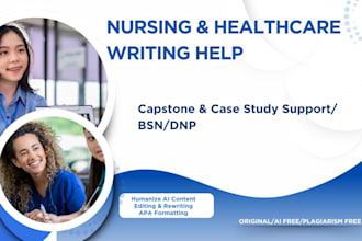 edit, rewrite and improve nursing, healthcare and case study writing